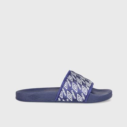 Umbro Womens Embossed Slides Blue