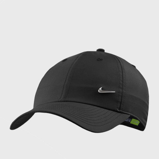NIKE 169656-HERITAGE 86 METAL SWOOSH CAP-BLK BLACK