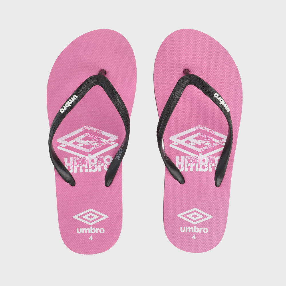 Umbro Womens Triple Stack Thong Sandals Pink
