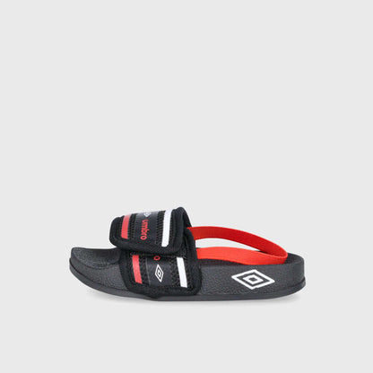 Umbro Boys Tech Slides Red