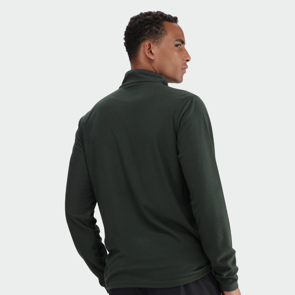 Hi-Tec Mens Mens Tech Quarter Zip Green