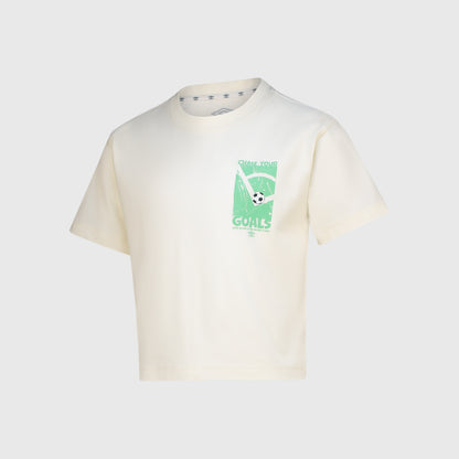 Umbro Boys Midfielder Tee Beige