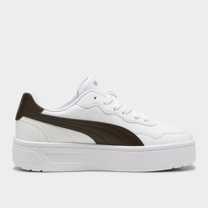 Puma Womens Court Lally Skye Feline Sneakers White