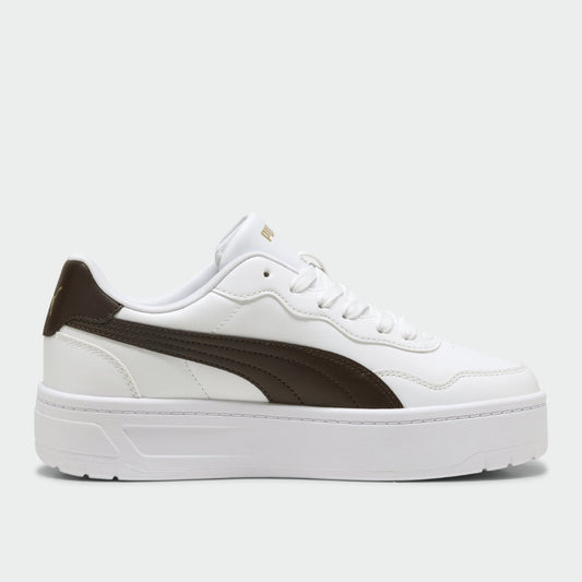 Puma Womens Court Lally Skye Feline Sneakers White