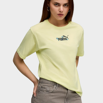 Puma Womens Essential Nature Relaxed Tee Yellow