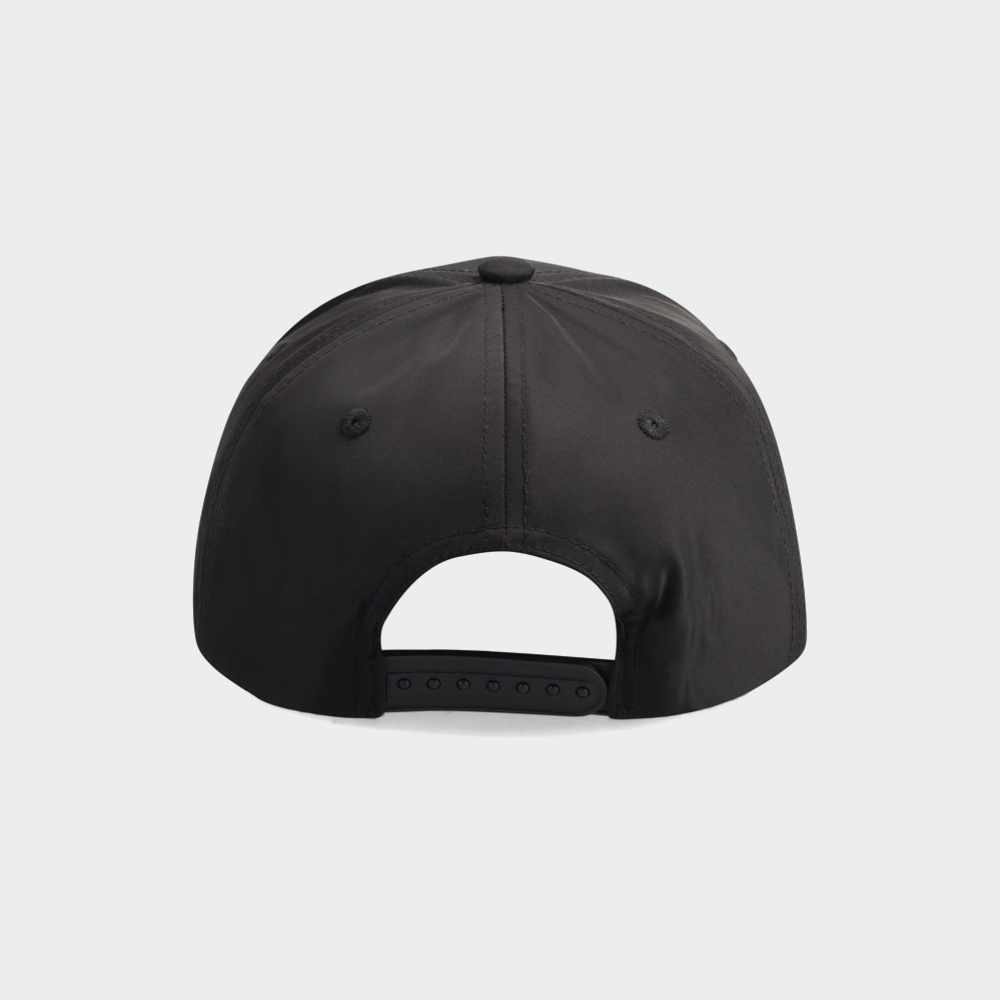 Code Rubber Badge Peak Cap Black