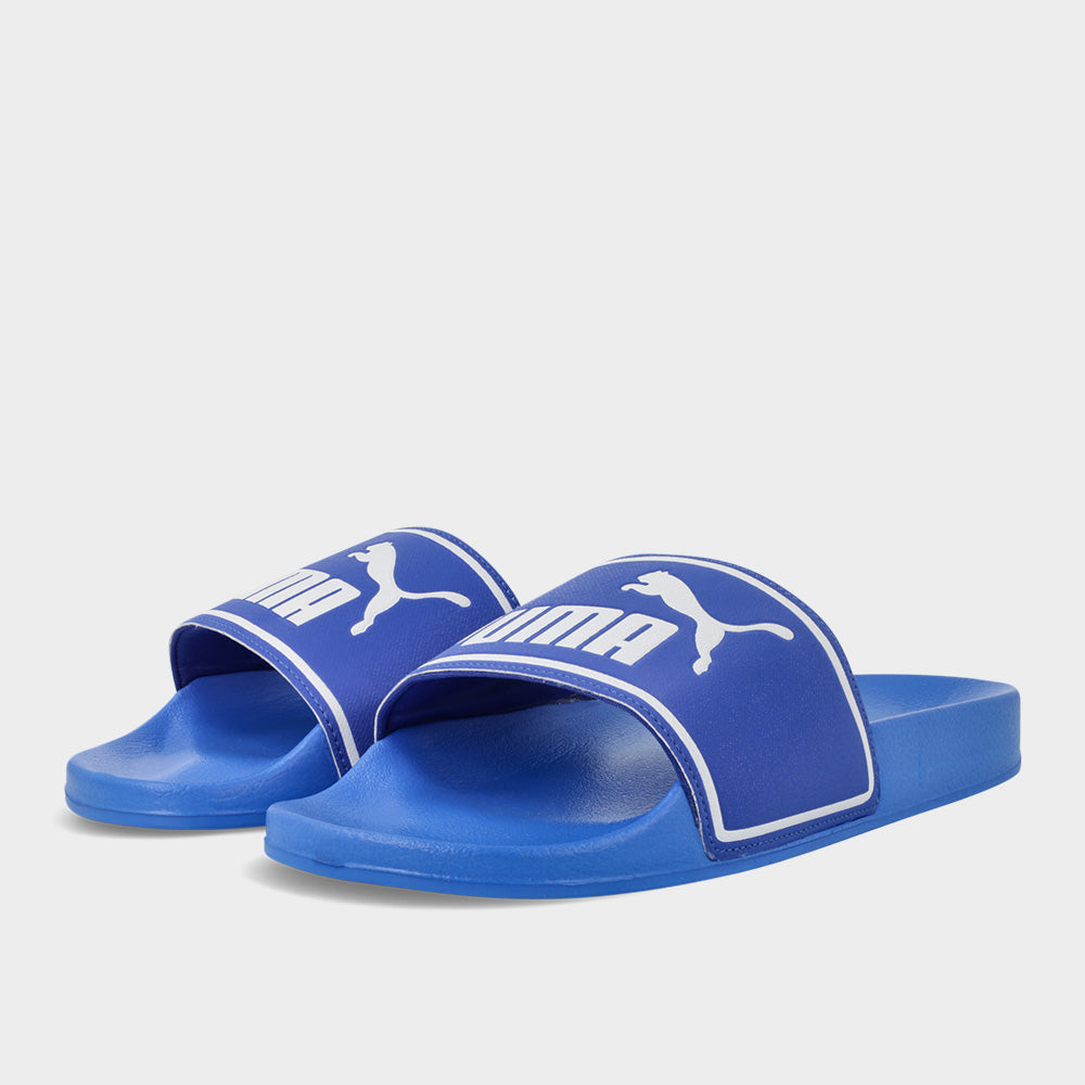 puma slides mens blue