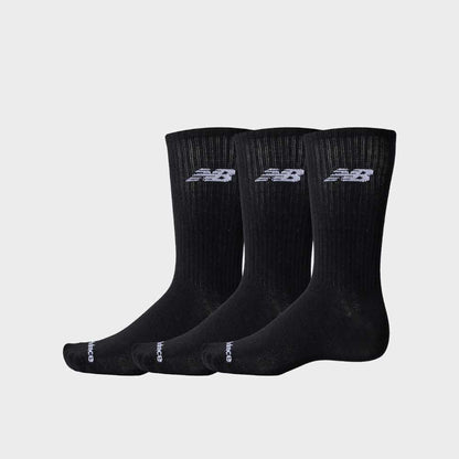 NEW BALANCE 3-Pack Lightweight Crew Socks BLACK