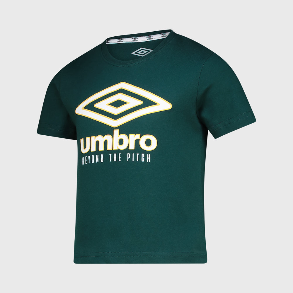 Umbro KIDS Short Sleeve Regular Crew Tee Green