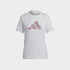 Adidas Youth Boyfriend Big Logo Tee White