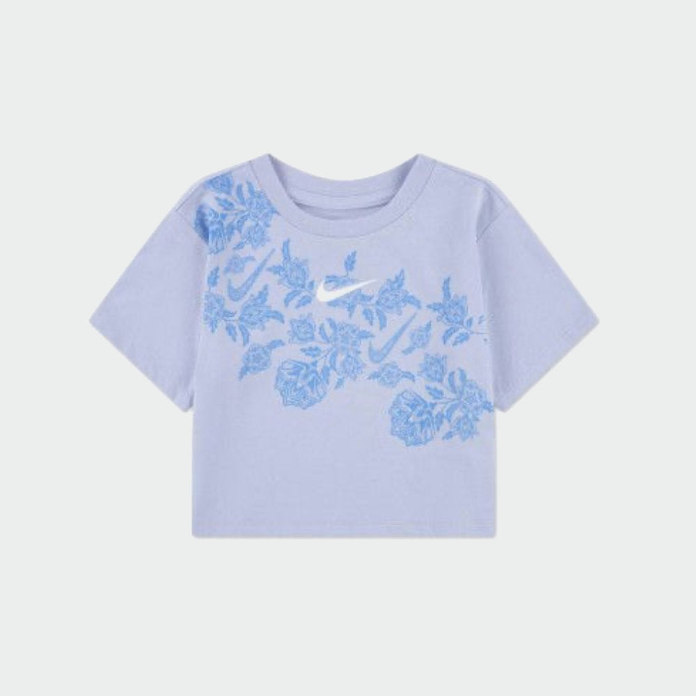 Nike Girls Lace It Up Boxy Tee Purple
