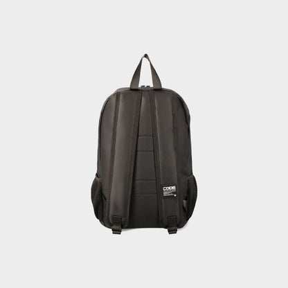 Code Front Buckle Backpack Black