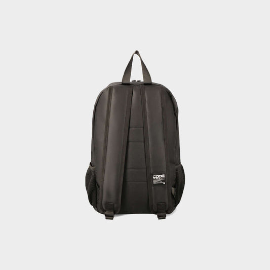 Code Front Buckle Backpack Black