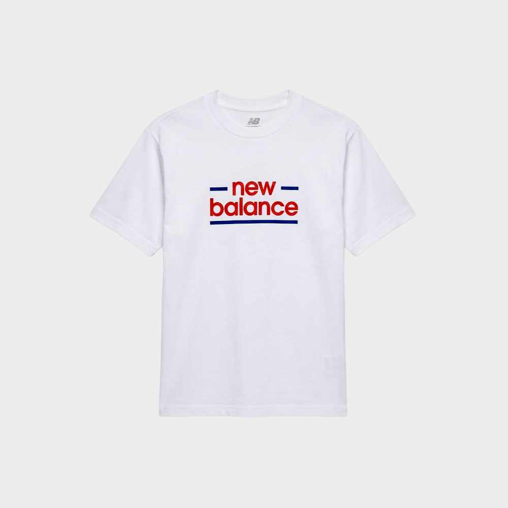 New Balance MENS Sport Lines Tees White