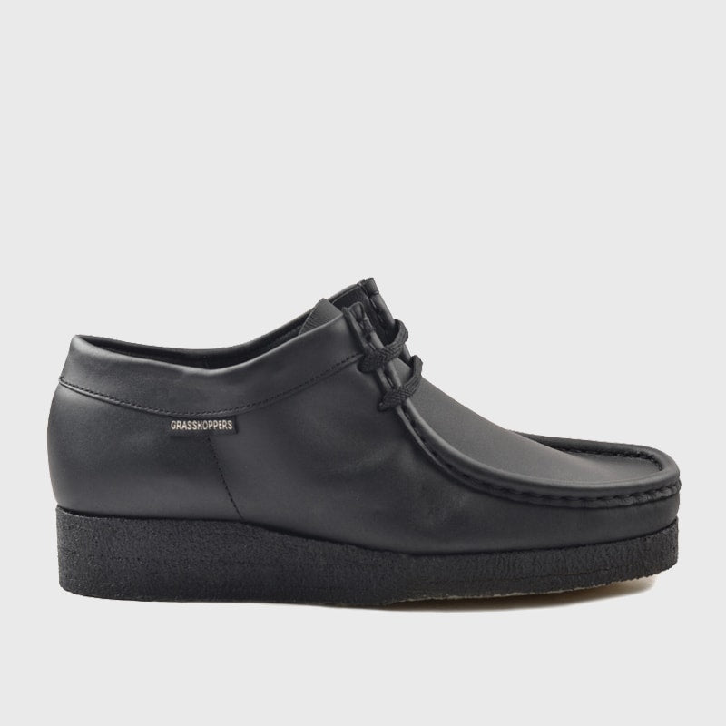 Grasshopper Mens Softee Moccasins Black