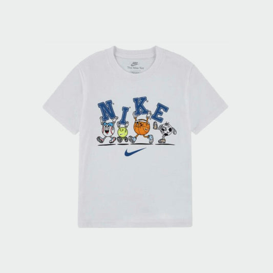 Nike Boys Multi Sportsball Tee White