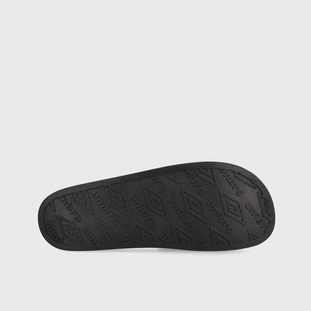 Umbro Mens Triple Logo Slides Grey