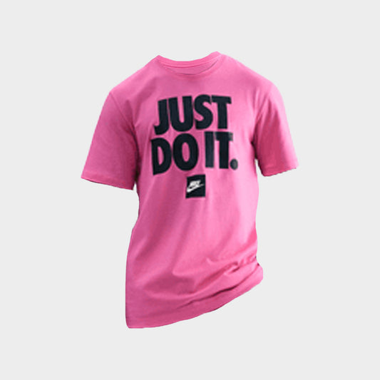 NIKE MENS Just Do It Verbiage Tee PINK