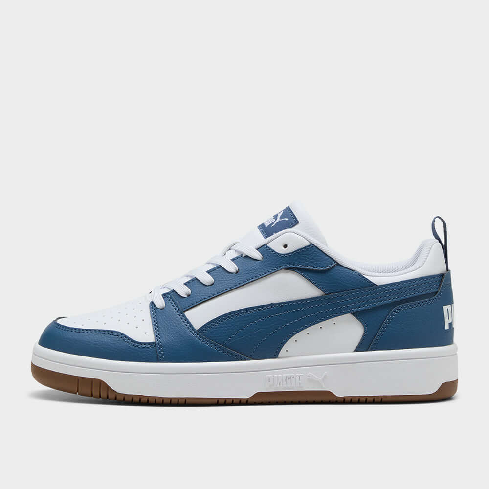 Puma Mens Rebound V6 Low Sneakers Blue