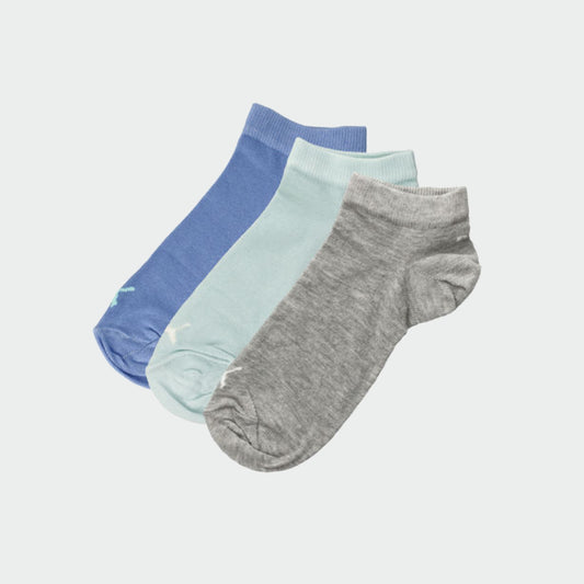 PUMA Ladies 3-Pack Low Cut socks Light Gray Heat