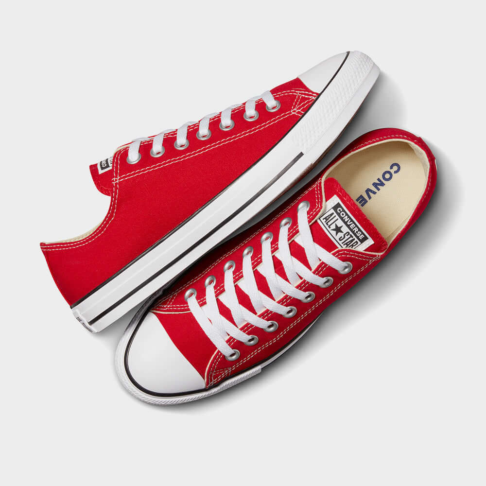Converse Mens Chuck Taylor Low Top sneakers Red – Tekkie Town