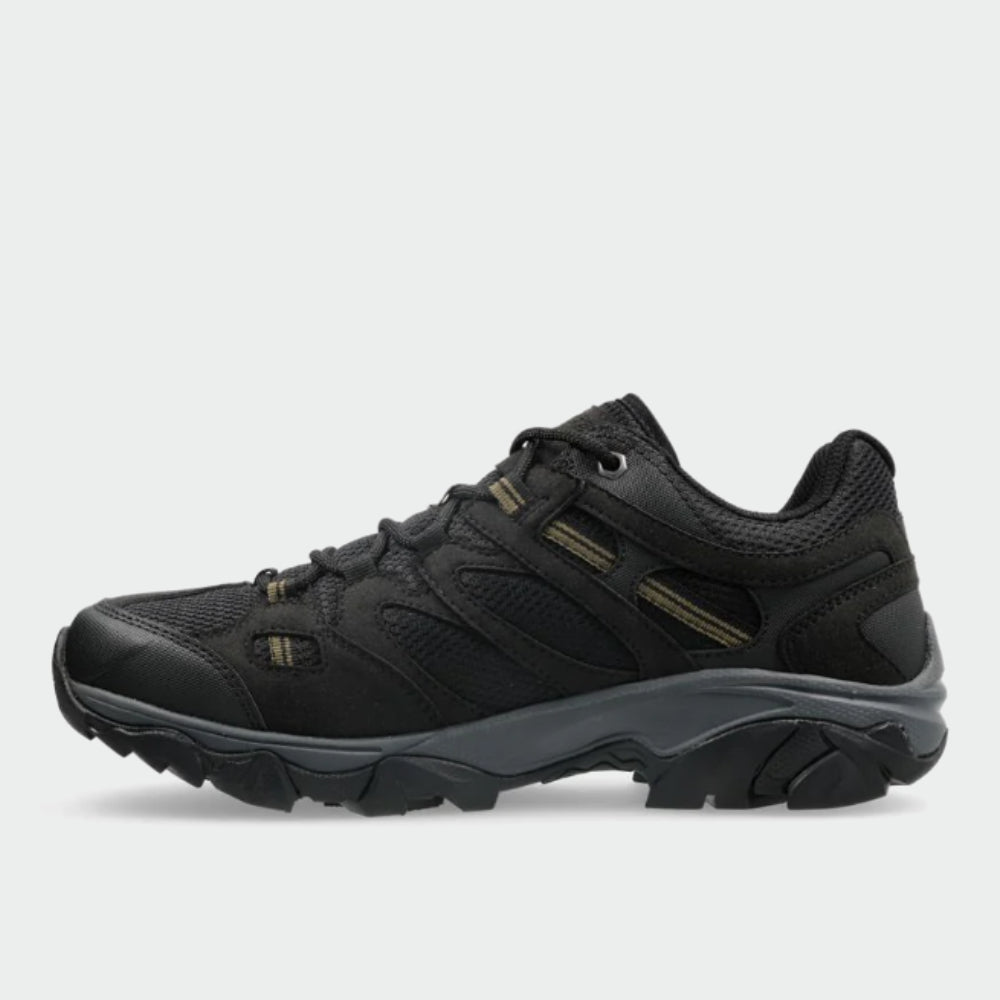 Hi-Tec Mens Ravus Vent Lite Low WP Hiking Shoes Black