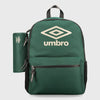 Umbro Back to School Back Pack Set Green