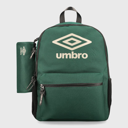 Umbro Back to School Back Pack Set Green