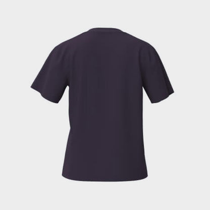 Adidas Womens Block Logo Tee Purple
