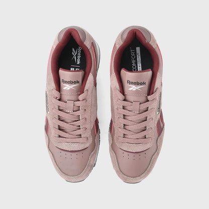 Reebok Womens Glide Sneakers Burgundy