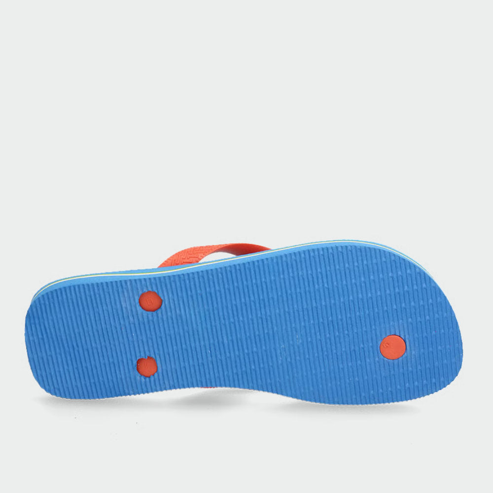 Havaianas Brazil Logo Blue Orange Blue