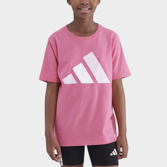 Adidas Girls Big Logo Tee Pink