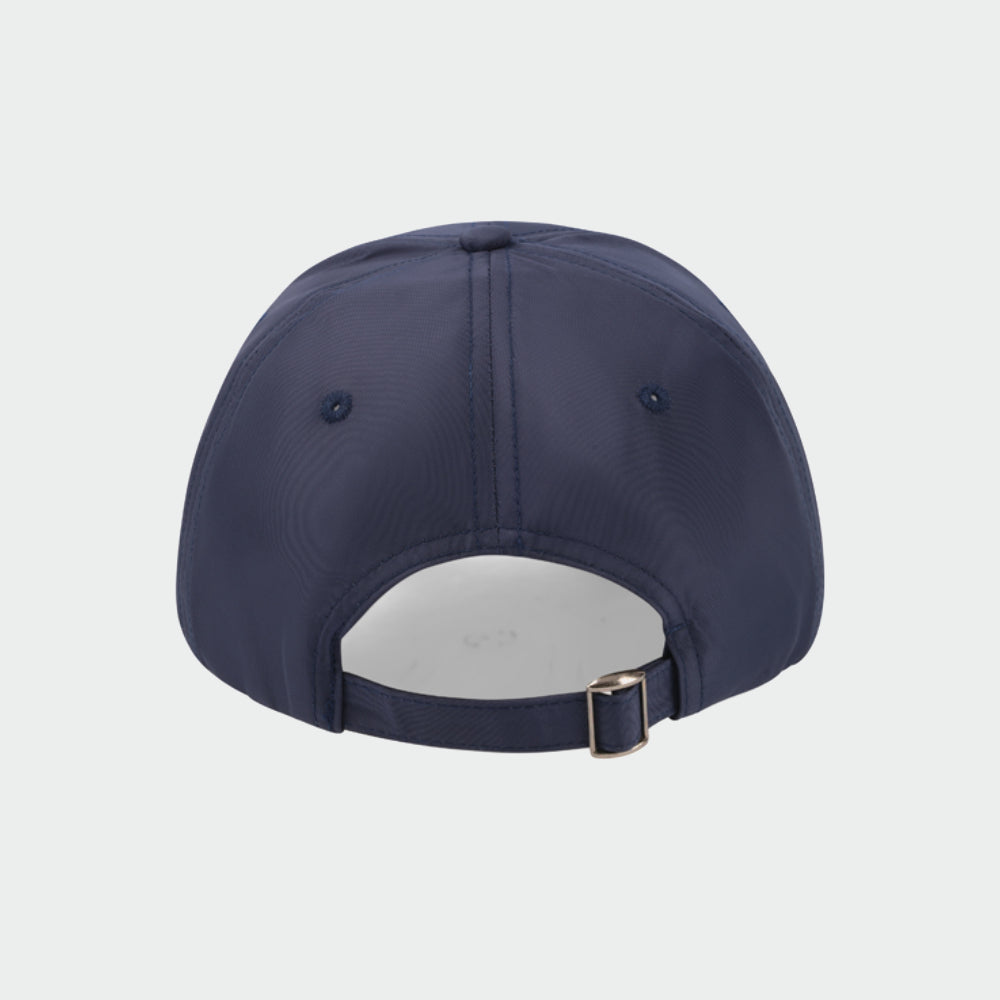 Code Textured with Embroidery Peak Cap Blue