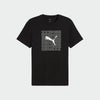 Puma Mens Graphics Box Tee Black