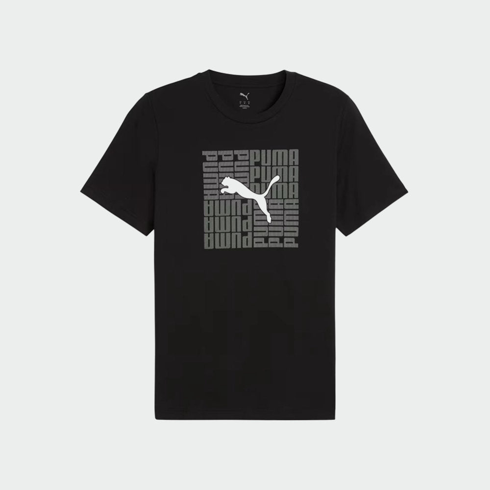 Puma Mens Graphics Box Tee Black