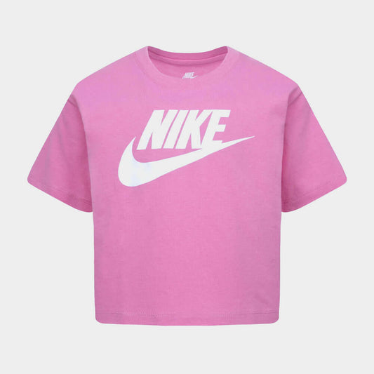 NIKE GIRLS Club Boxy Tee PINK