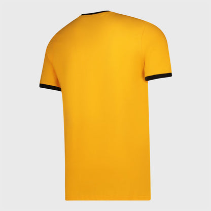 Majita Mens Glamour Boys Ringer Tee Yellow