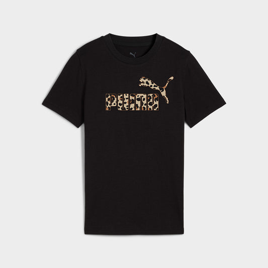 Puma Kids Graphic Animal Tee Black