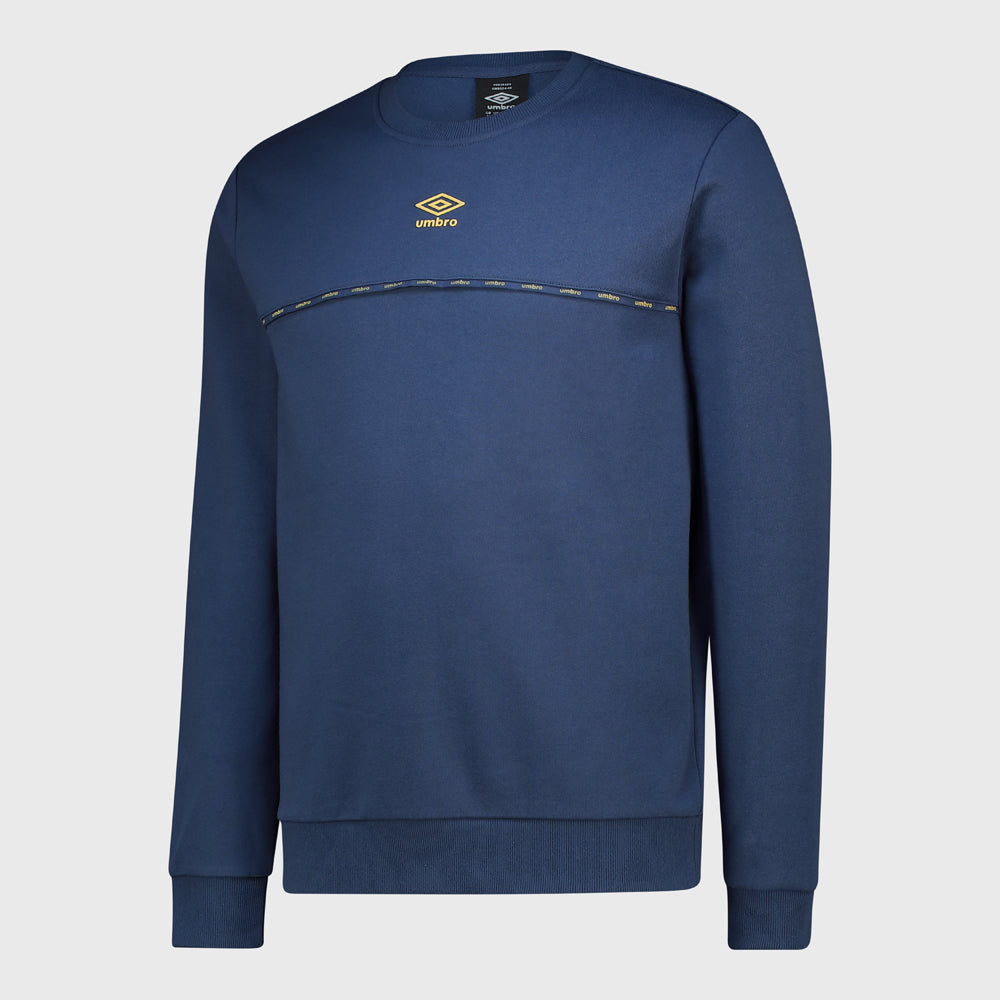 Umbro Mens Driven Crew Top Blue