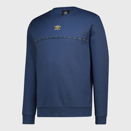 Umbro Mens Driven Crew Top Blue