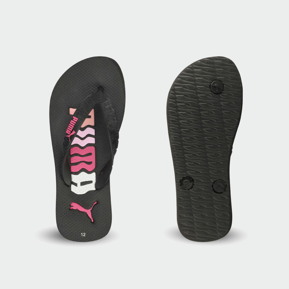 Puma Kids Round Flip Scribble Black