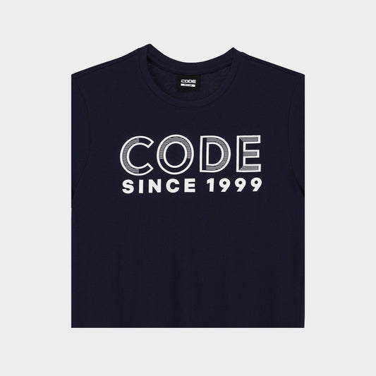 CODE MENS Stripe Graphic Tee BLUE