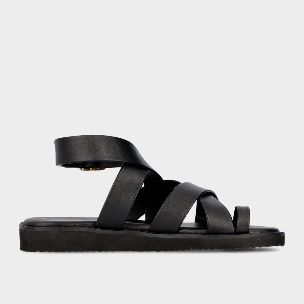 Puma Womens Gracecat Toe Wrap Sandals Black