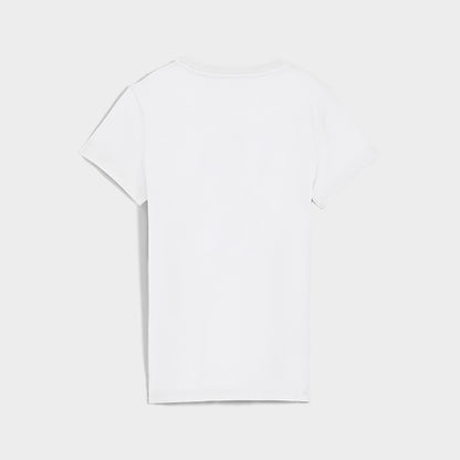 Puma Womens Graphic Stacked Tee White