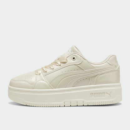 Puma Womens Rebound Femme Low Perla Sneakers Beige