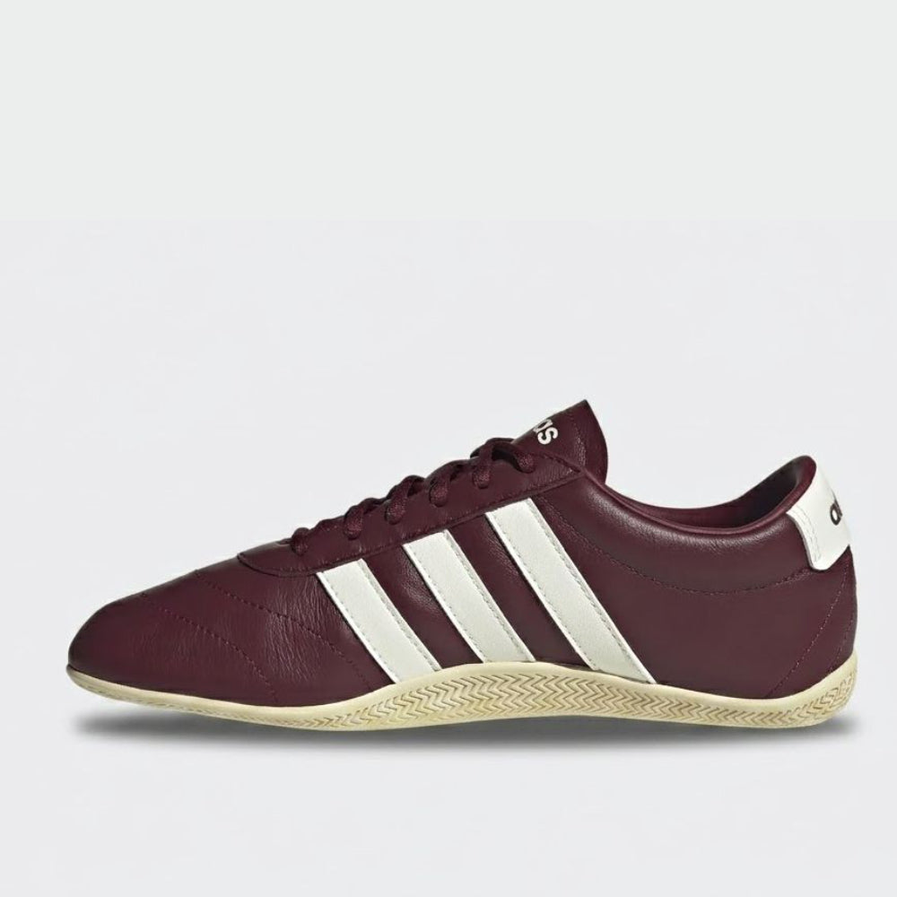 Adidas Womens Grand Court Low Sneakers Burgundy