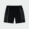 Code Mens Piping Print Swimshorts Black