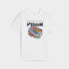 Puma Youth Graphic Sneaker Tee White