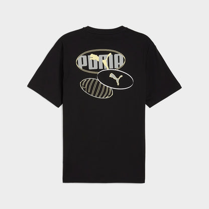 Puma Mens Essential Logo Lab Relaxed Execution Tee Black