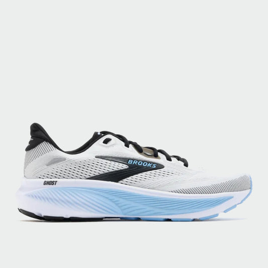 Brooks Mens Ghost 18 Running Shoes White